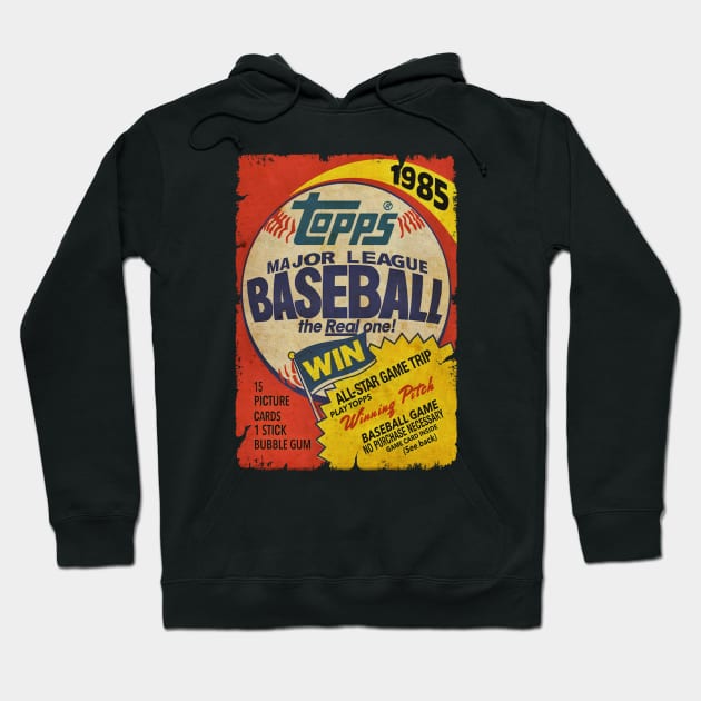 VINTAGE BASEBALL - TOPPS CARDS RETRO 1985 Hoodie by kedaiadon